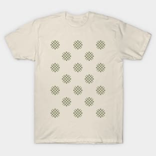 Zen Dot Pattern ICHIMATSU green T-Shirt